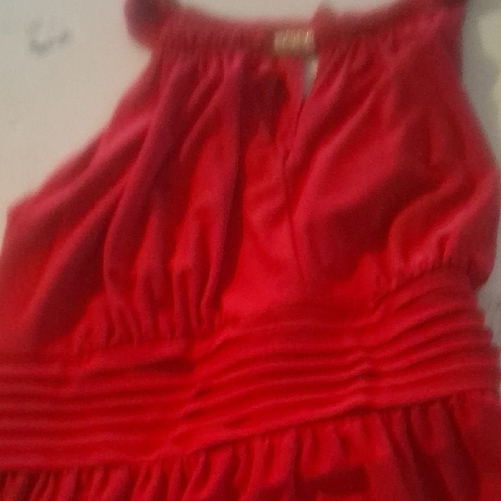 Emma & Michele Vibrant Red Formal Maxi Dress - Size M - Picture 6 of 11